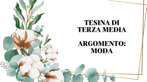 tesina sulla moda con i collegamenti in tutte le materie  .